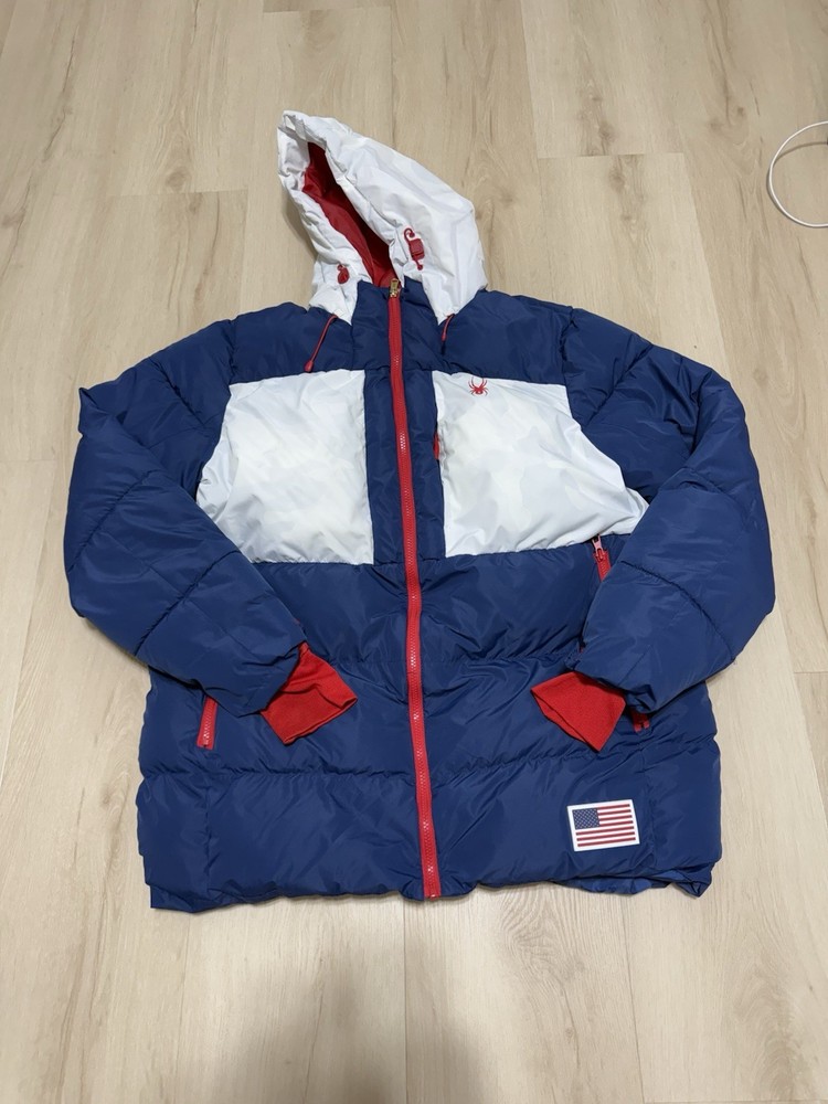 Men’s Size Large Spyder Men’s Size Large Spyder 2022 USA Puffer Ski Jacket - USA