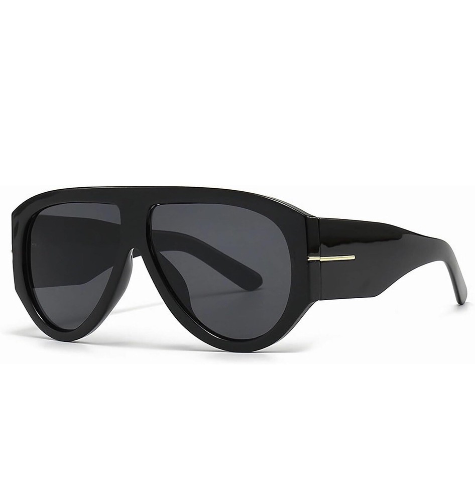 Trendy Retro Oversized Aviator Sunglasses for Women Men 70s Luxury Designer