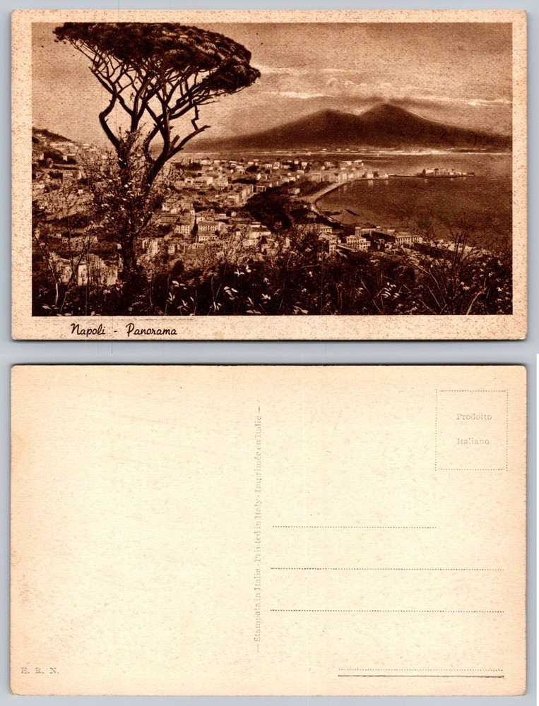 Napoli Panorama Landscape Postcard