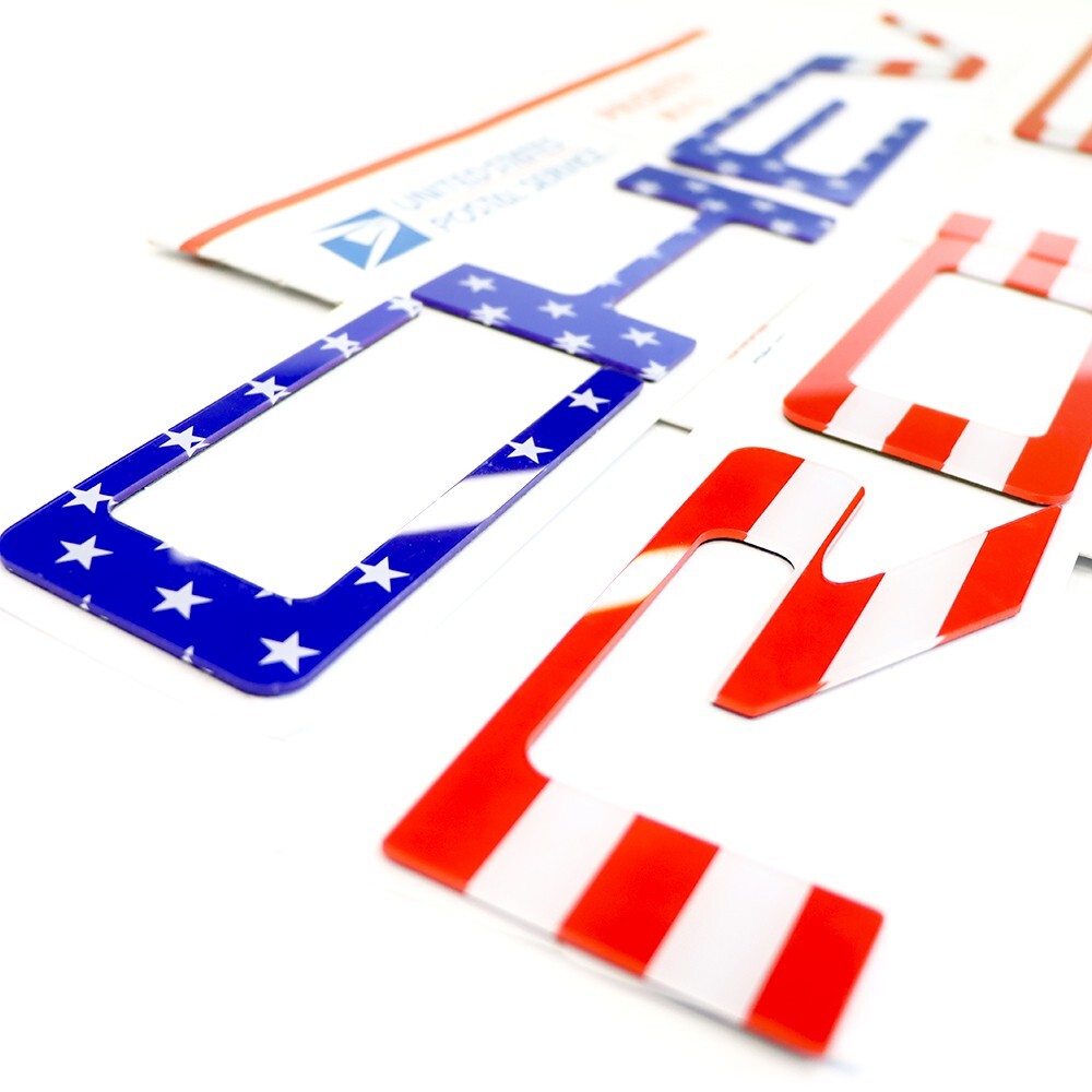 19-25 For Silverado 1500 USA Flag Tailgate Letters Sticker Decal Insert Emblems