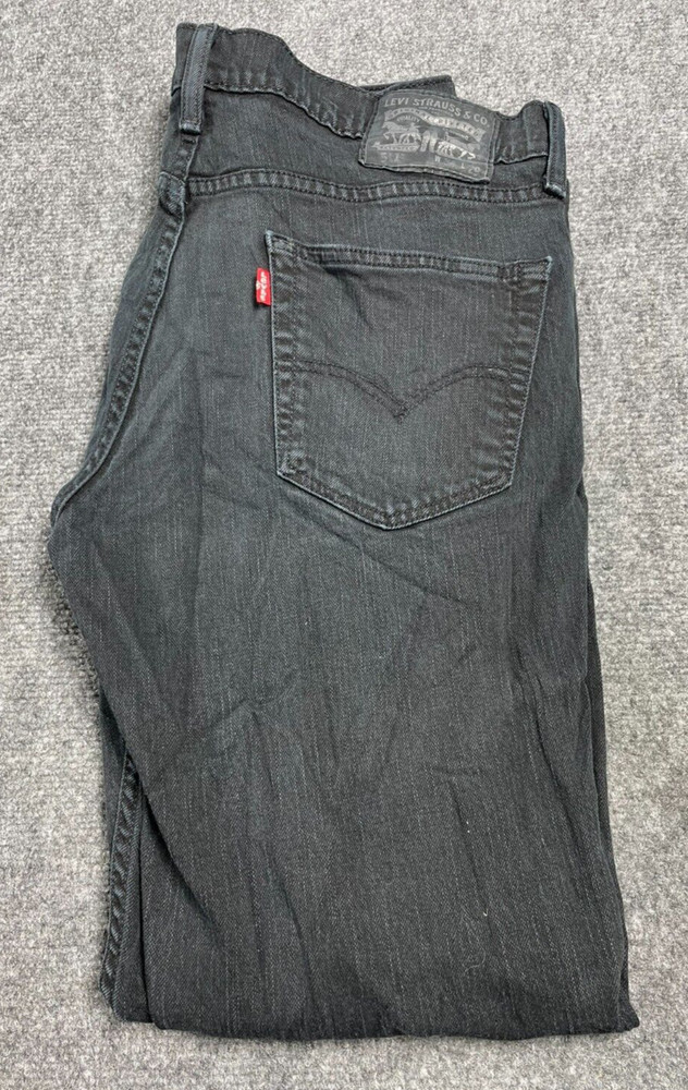 Levi's 511 Denim Jeans Men's Black Regular Fit Straight Leg Casual 34x29