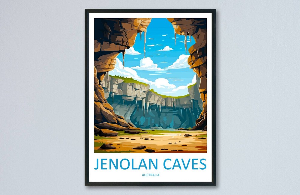 Jenolan Caves Travel Print Wall Art Jenolan Caves Wall Hanging Home Dcor