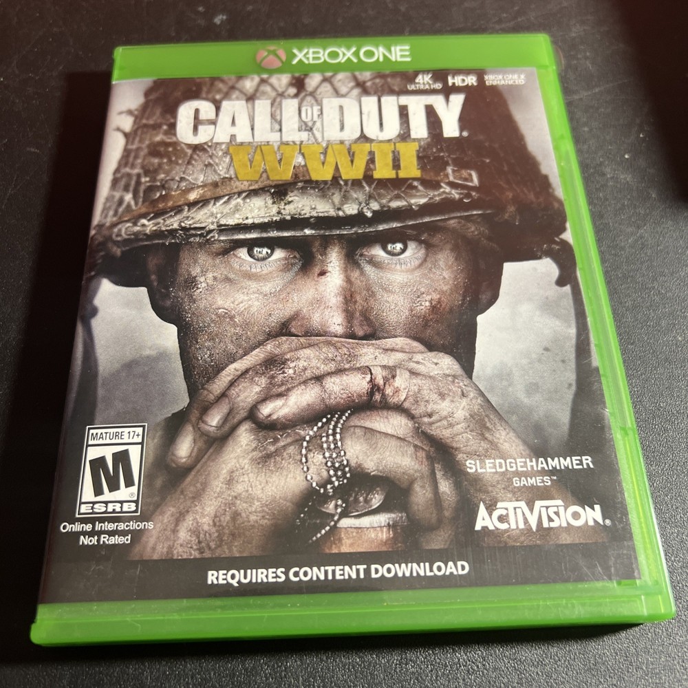 Call of Duty WWII World War 2 (Microsoft Xbox One, 2017) Complete and Tested