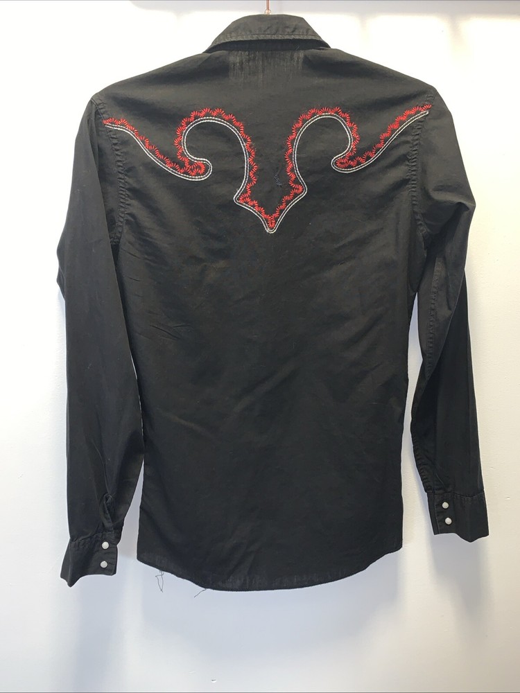 Vintage Women's Embroidered Long Sleeve Pearl Snap Western Shirt - Unbranded