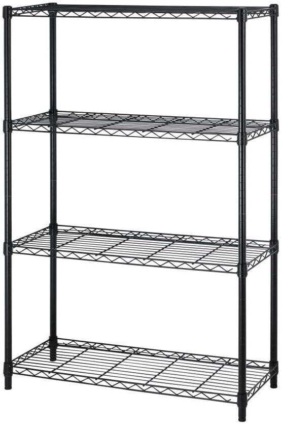 4 Tier Shelving Unit NSF Wire Shelf Metal Large Storage Shelves Heavy Duty Heigh