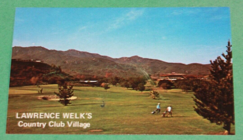 Vintage Souvenir Travel Postcard Lawrence Welk's Country Club San Diego CA