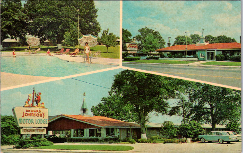Vintage Postcard Howard Johnson's Motor Lodge Allendale South Carolina
