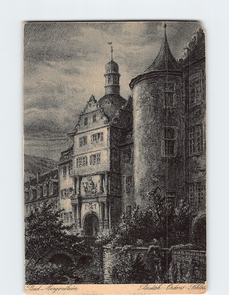 Postcard Deutschordensmuseum Bad Mergentheim Germany