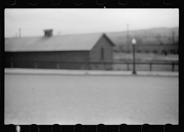 Photo:1930s Rural Barn Landscape Black and White Photo