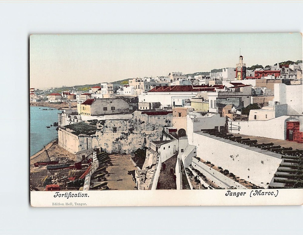 Postcard Fortification of Tangier Morocco