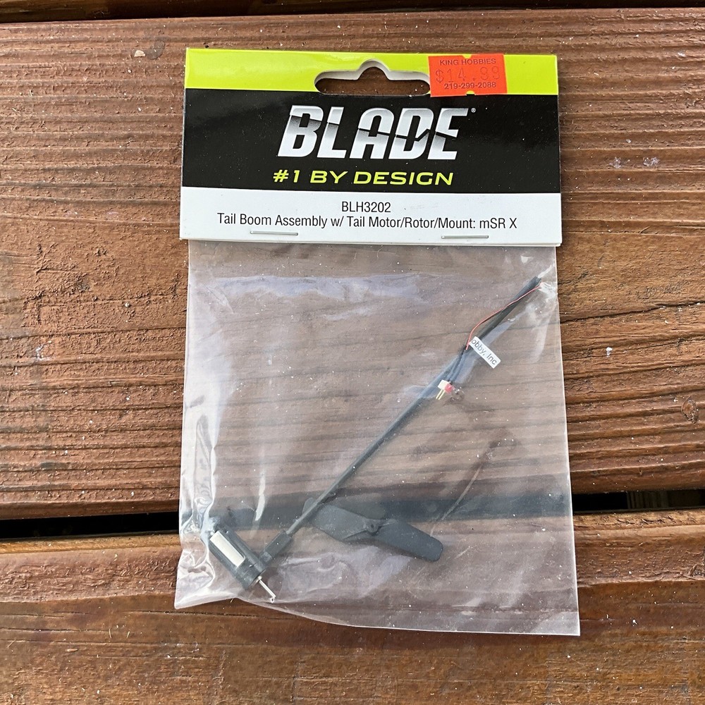 Blade  (BLH3202) Tail Boom Assembly W/Tail Motor/Rotor/Mount: mSR X NIB