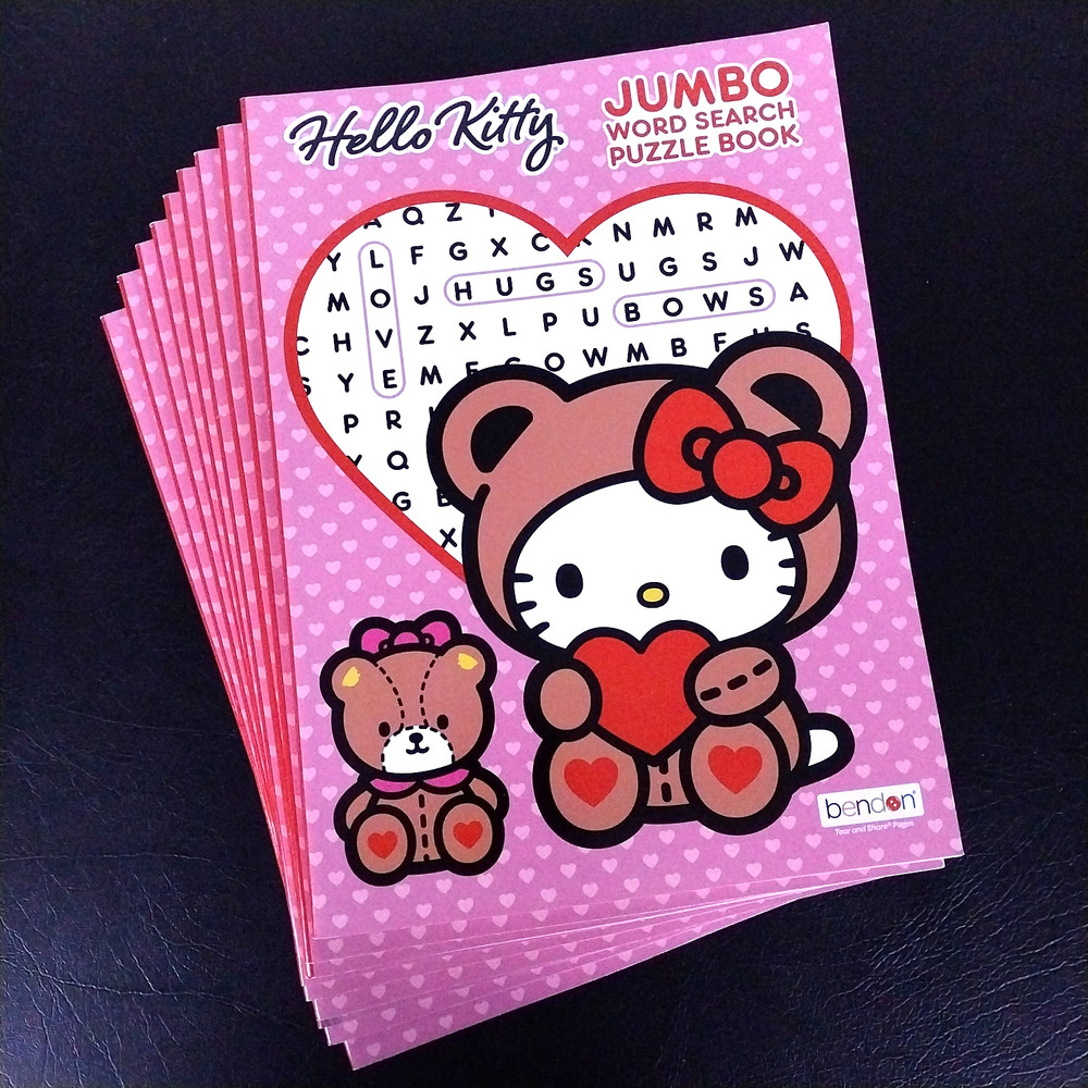 Lot of 9 Hello Kitty Jumbo Word Search Puzzle Books