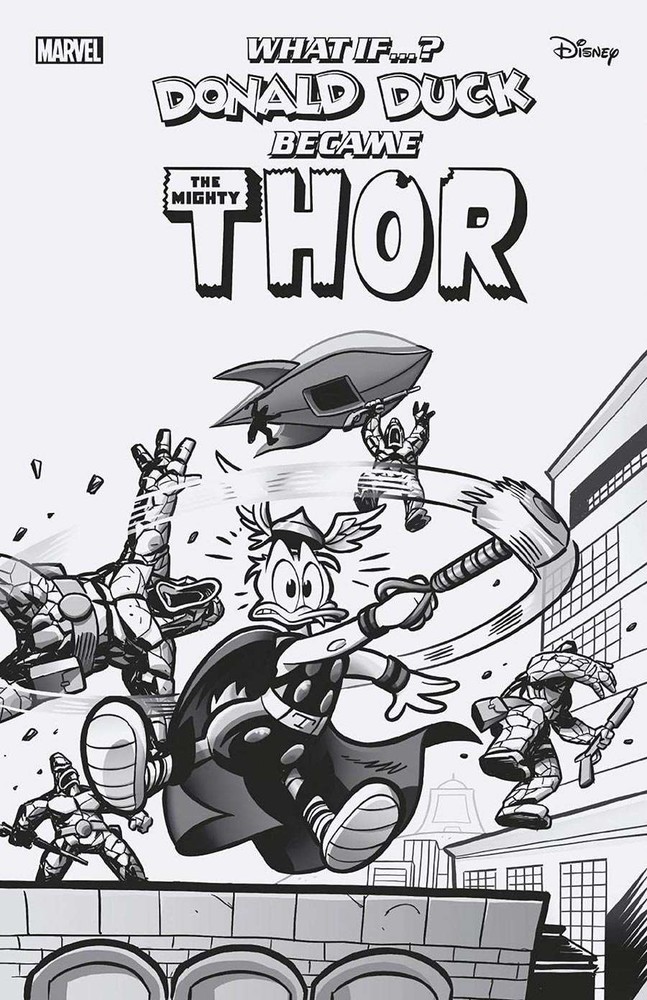 Marvel Disney What If Donald Duck Became Thor #1 1st Print 1:100 Variant VF/NM
