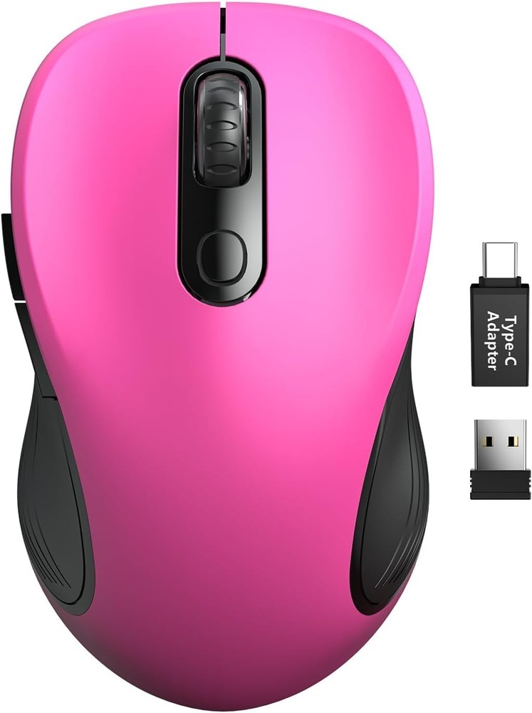 Wireless Ergonomic Mouse for Laptop with Back Forward Buttons 2.4GHz Connectivity