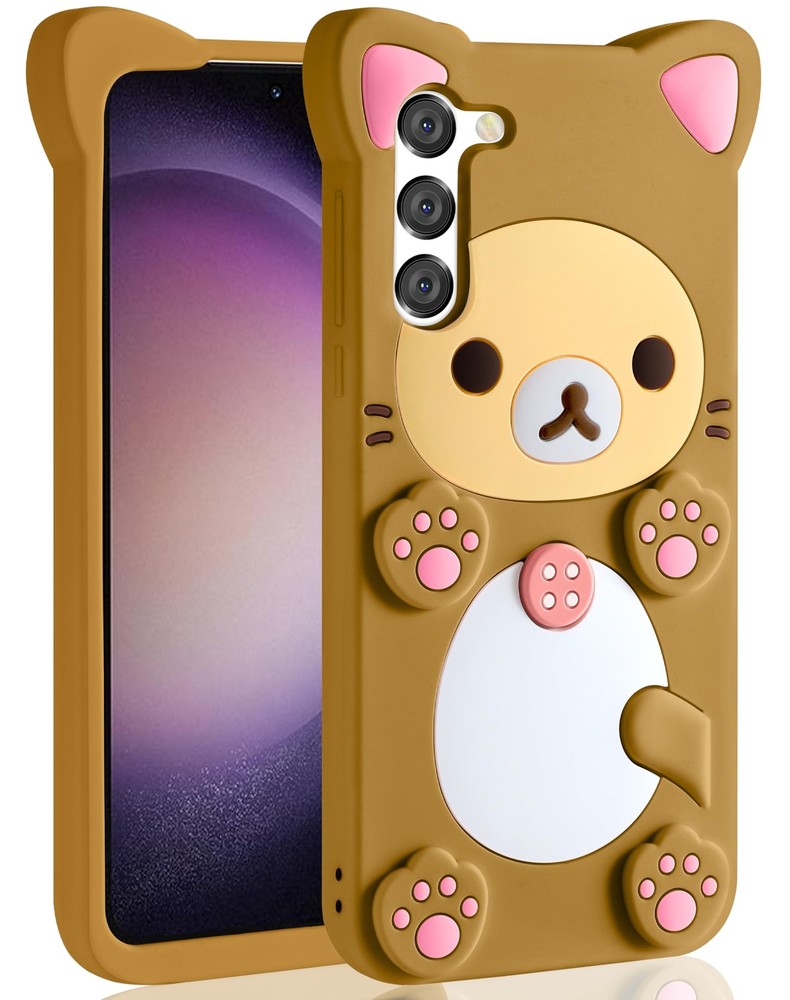 STSNano Kawaii for Samsung Galaxy S23 Case 3D Cute Cartoon Bear Phone Cases F...