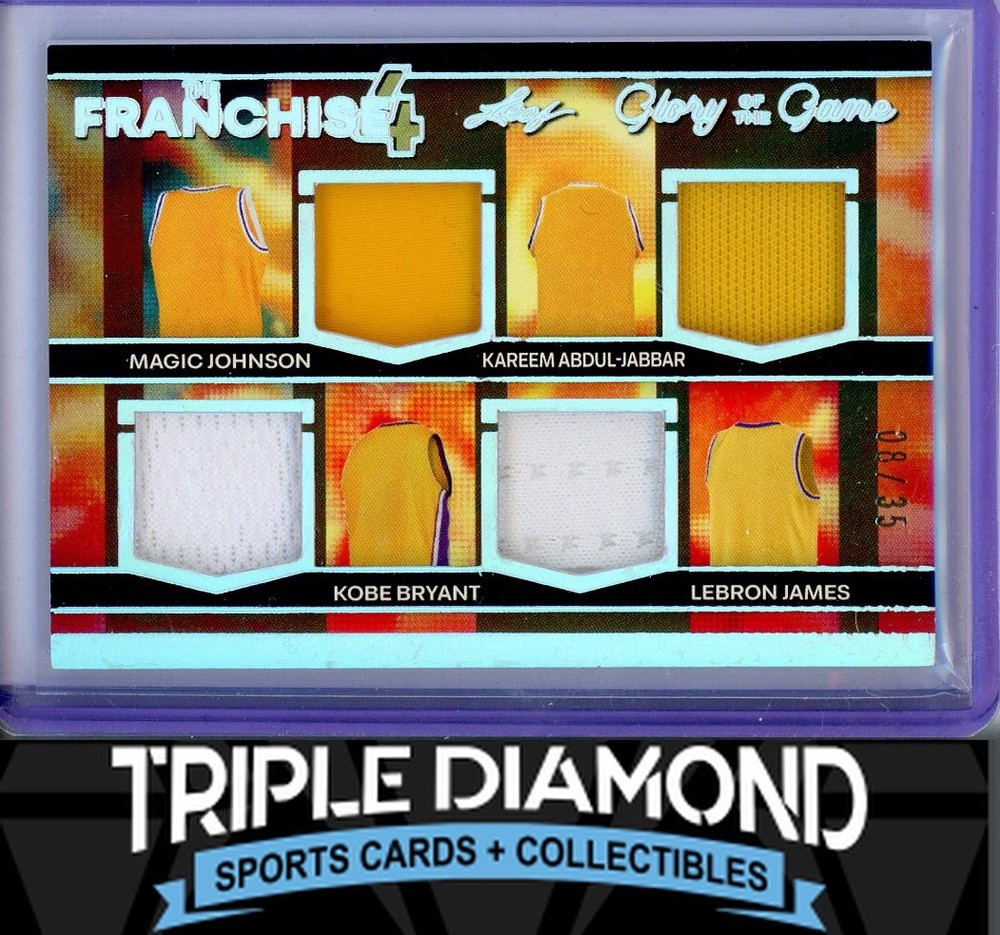 2025 Leaf Glory of The Game Magic/Kobe/Abdul-Jabbar/LeBron Patches #08/35 S756