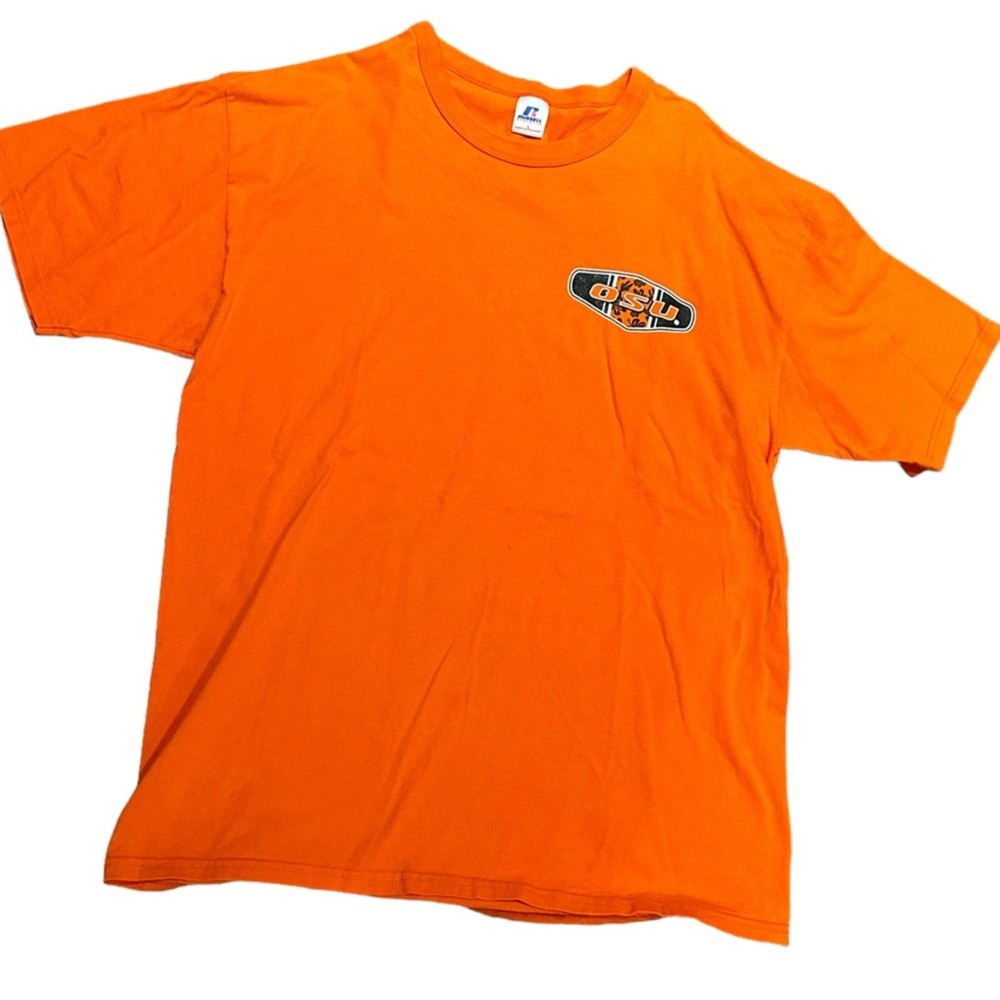 OSU Oklahoma State University Large Short Sleeve T Shirt by Russell Athletics