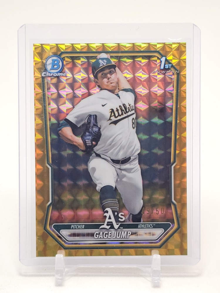 Gage Jump 2026 Bowman Chrome Gold Geometric Refractor 1St /50 #Bcp-15 Q4856