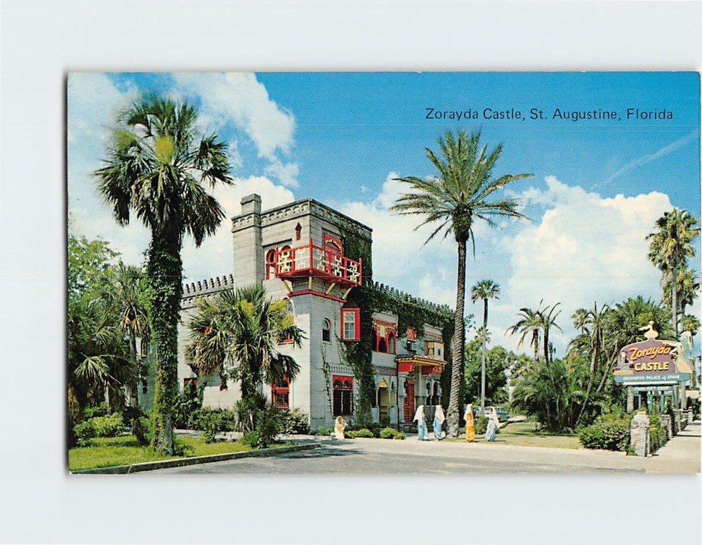 Postcard Zorayda Castle St. Augustine Florida USA