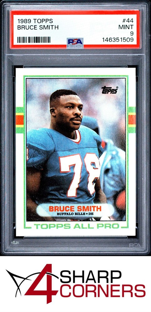 1989 Topps All Pro #44 Bruce Smith Bills Hof Psa 94SC breaks auction records weekly! Consign today!