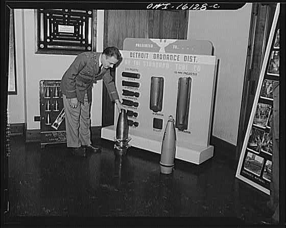 Detroit Michigan 1940s U.S. Army Ordnance Conference Washing Machine Display