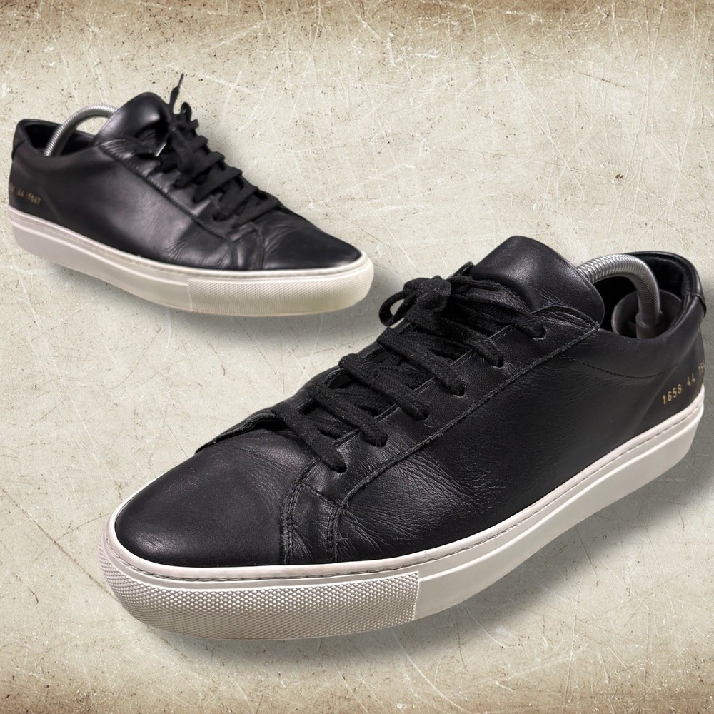 COMMON PROJECTS Achilles Low Men’s Size 44 (11) 1658 44 7547 Black Leather-image