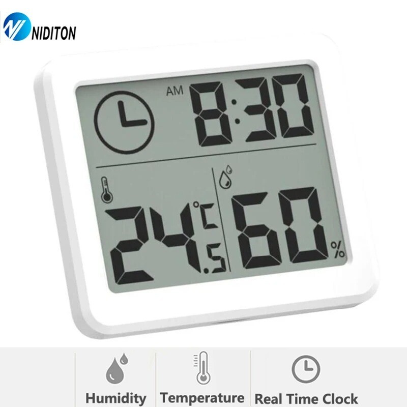 Sleek Modern Digital Clock with LED Display