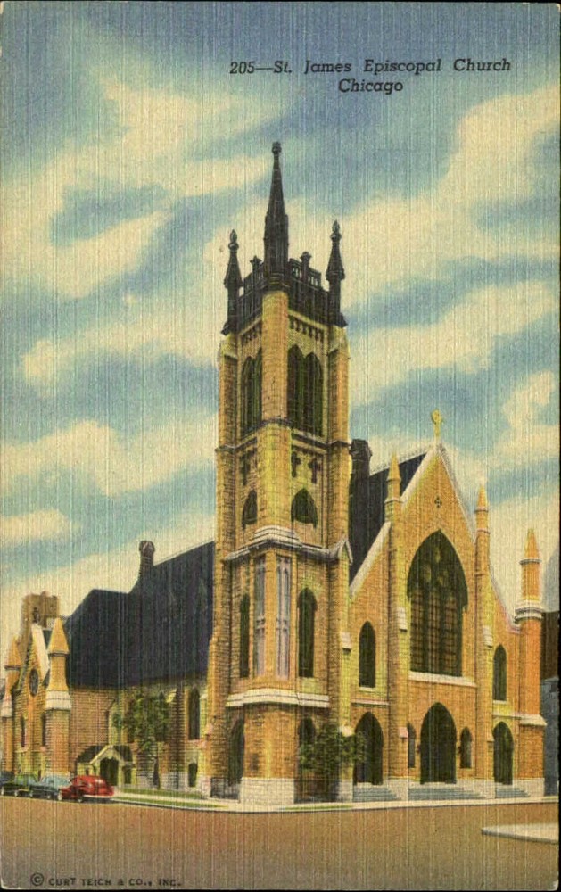 St. James Episcopal Church Chicago Illinois IL 1940s
