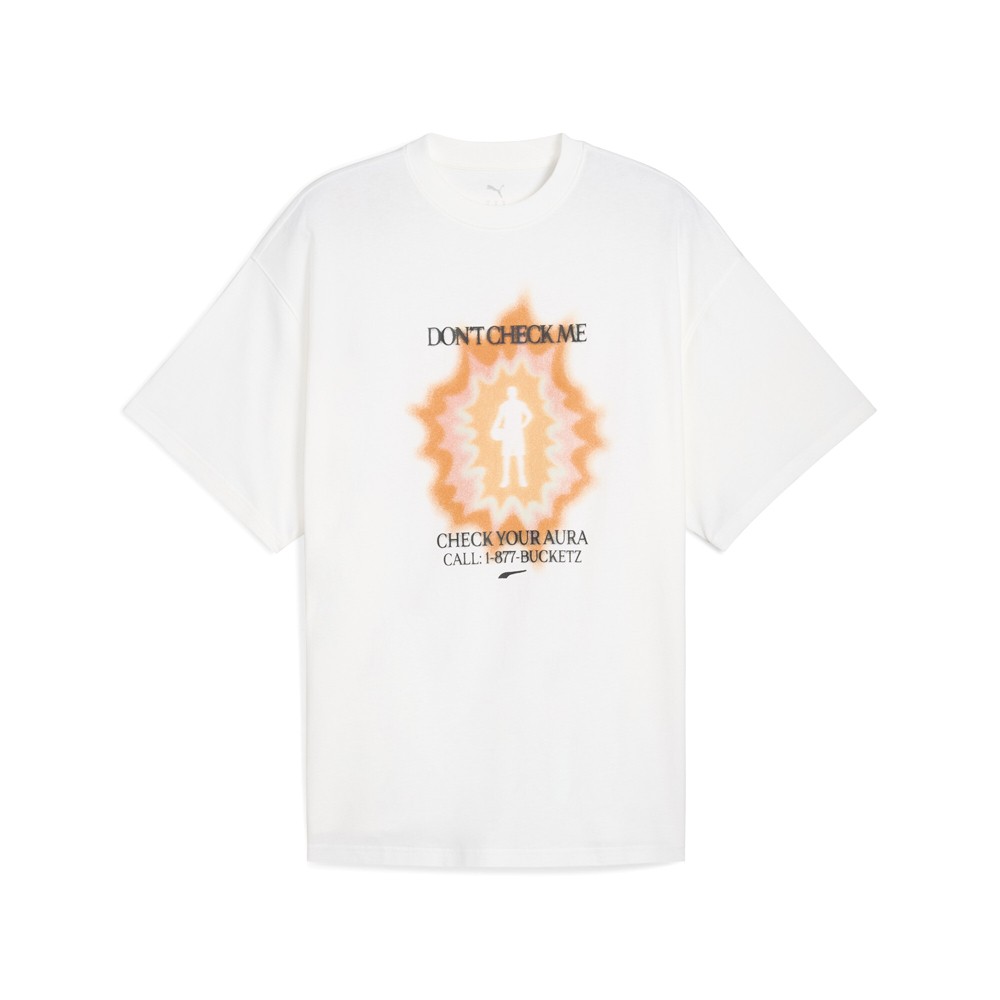 PUMA Hoop Dreamz Oversized Basketball Graphic Crew Neck Short Sleeve T-Shirt Men
