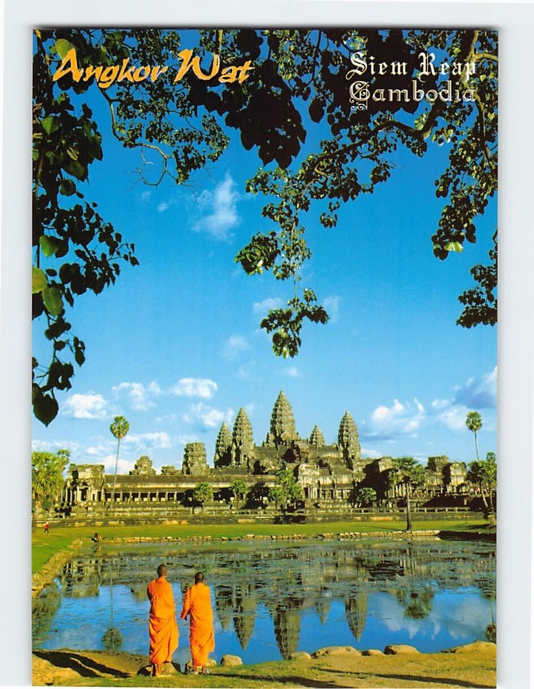 Postcard Angkor Wat Siem Reap Cambodia
