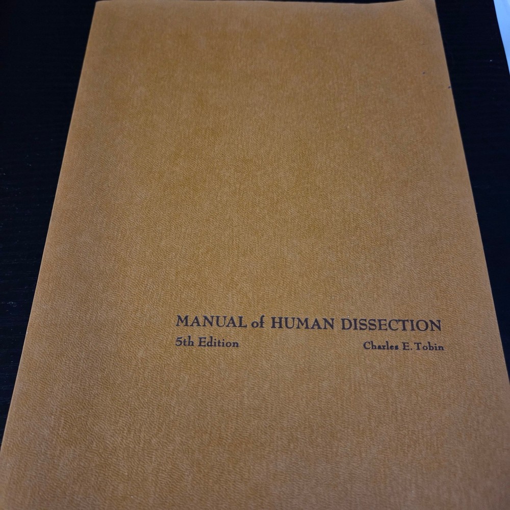 Manual of Human Dissection 5th Edition Tobin Shearer McGraw Hill Textbook