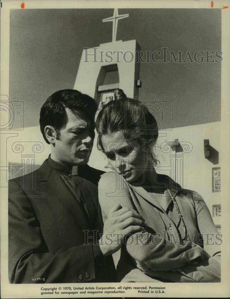 1970 Press Photo Robert Forster and Lauren Hutton star in 