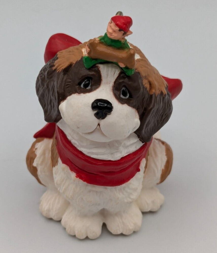 Hallmark Keepsake 1986 Handcrafted Puppy's Best Friend Ornament