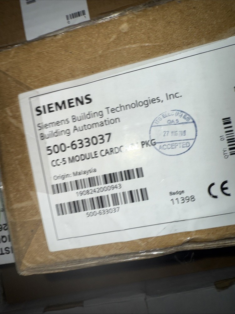 Siemens 500-633037 CC-5 Cardcage Module