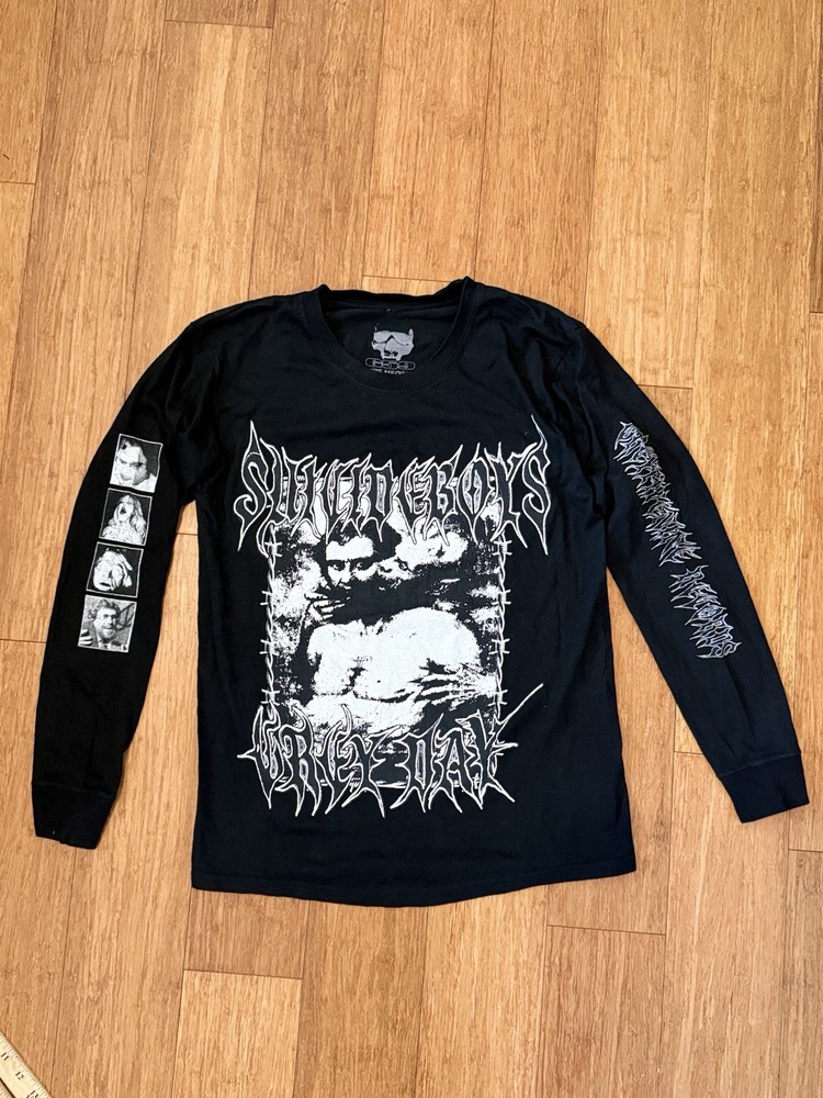 2022 Suicideboys Grey Day Men’s Black Medium Long Sleeve T-Shirt G59 Records