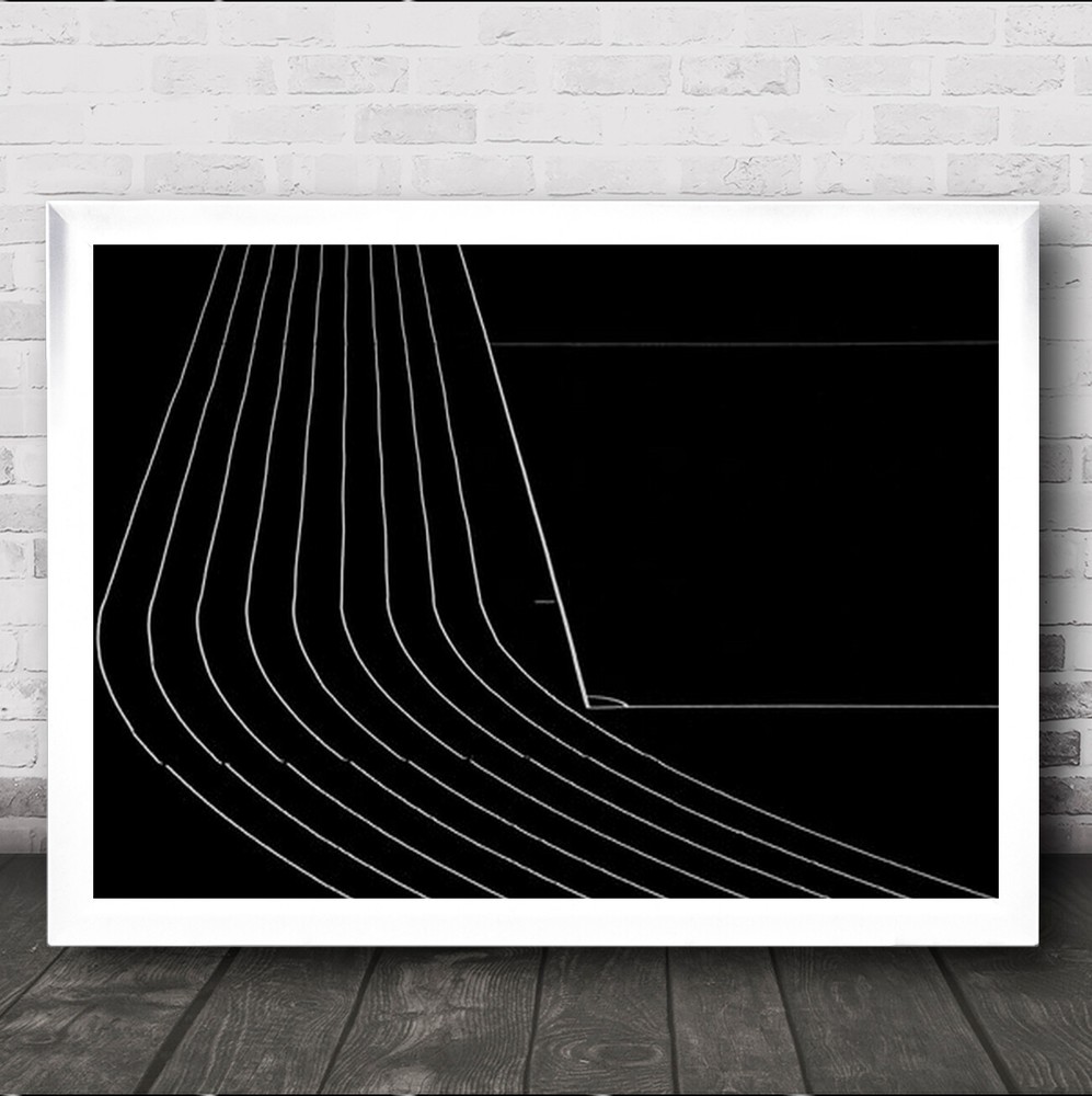 Lines Modern Abstract No People Person Nobody Low Key Low-Key Wall Art Print