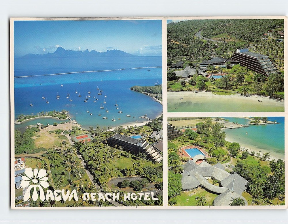 Postcard Hotel Sofitel Maeva Beach Tahiti French Polynesia