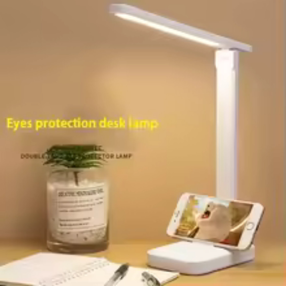LED Desk Lamp Gooseneck Adjustable Lamp with Clamp Eye-Caring Reading Desk Light