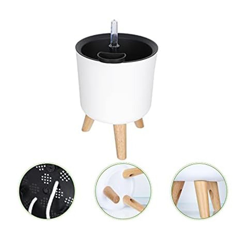 User Friendly Plastic Pots with Integrated Water Level Monitoring System