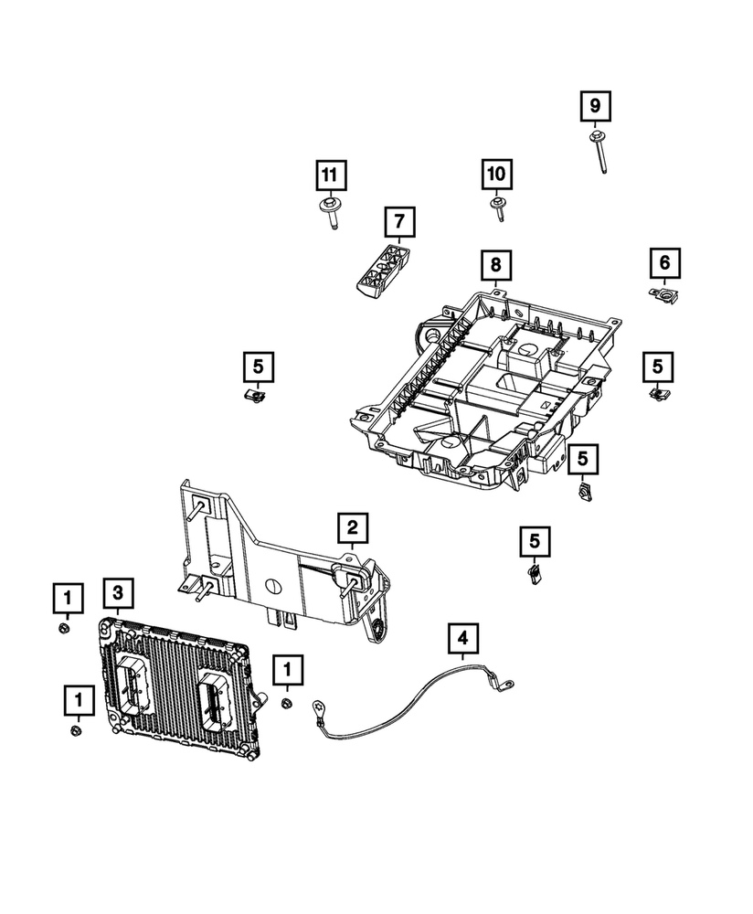 Genuine Mopar Engine Controller Module 68534091AA