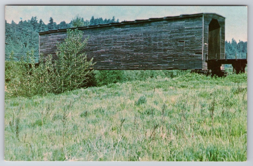 Covered Bridge Sumner Washington Stuck River Milwaukee Railroad 1971