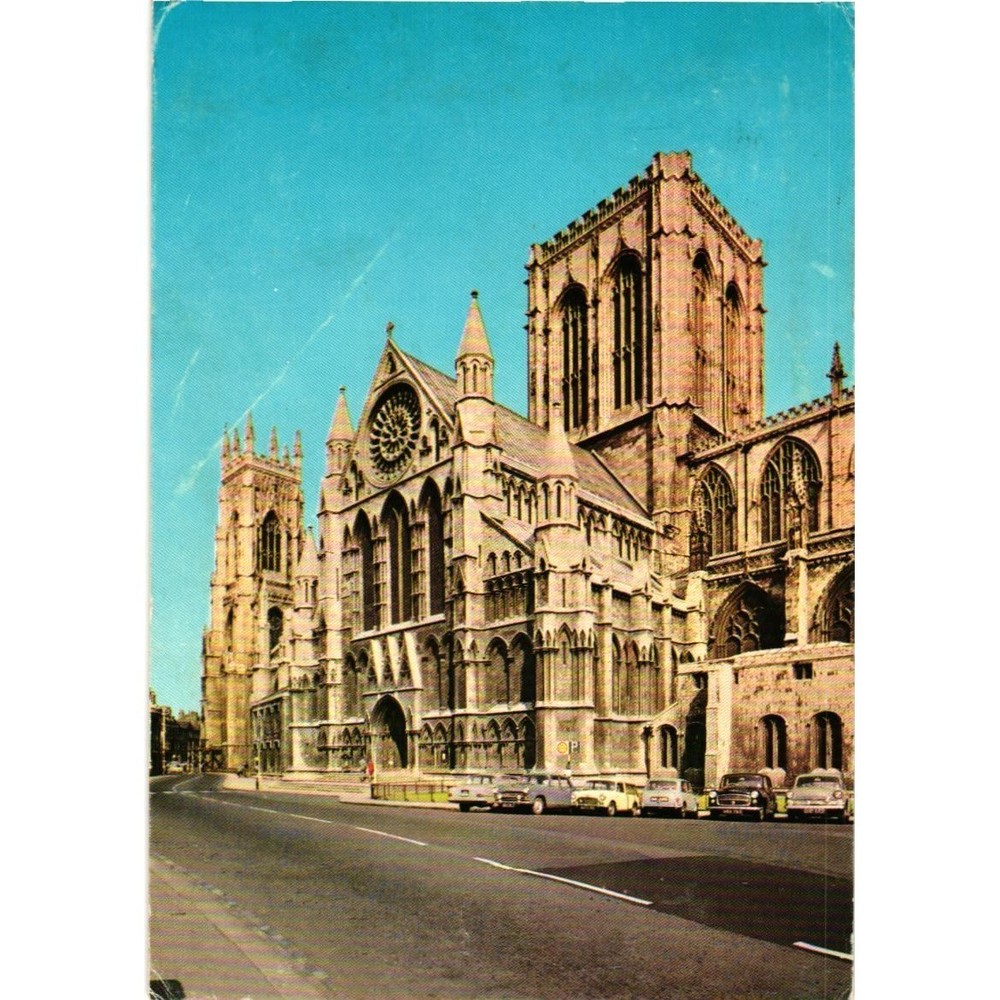 Vintage 1973 York Minster Postcard Pitkin Pictorial South Transept England UK