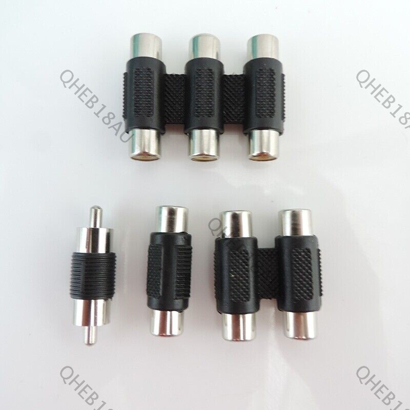 Audio Video Connector RCA male Female AV Coupler 2RCA 3RCA Socket Converter 25H