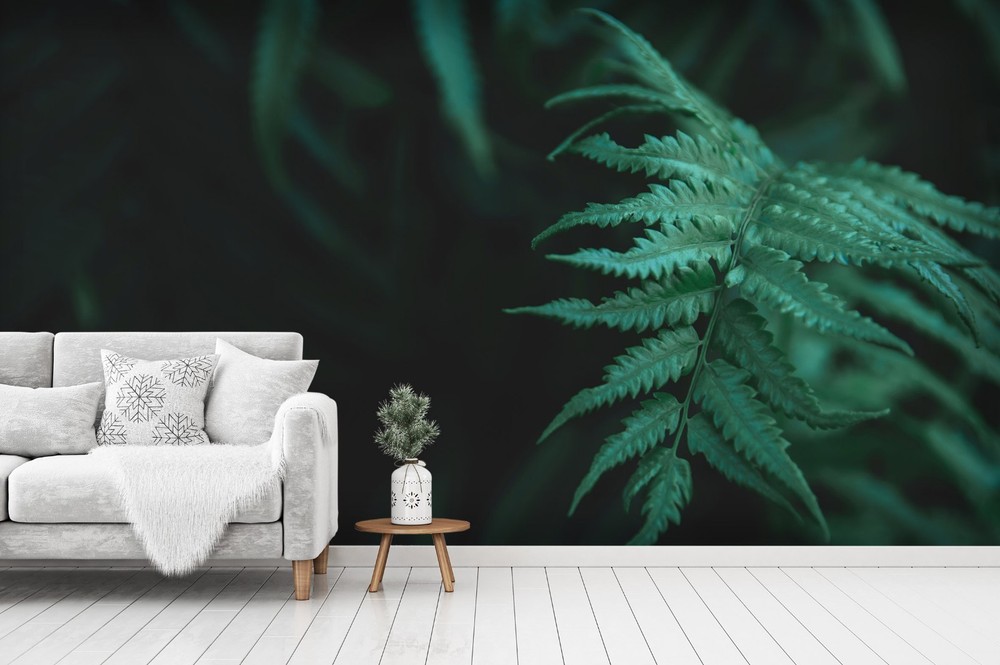 3D Green Plants Leaves Close-up Wall Murals Wallpaper Murals Wall Sticker