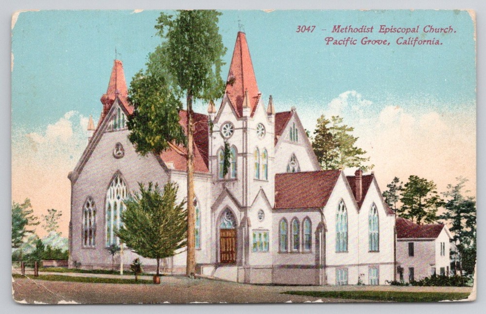 Methodist Episcopal Church Pacific Grove CA Edward H. Mitchell Postcard