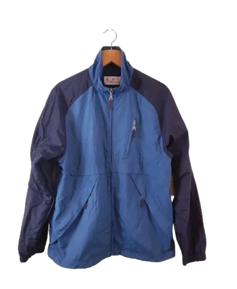 Essentials full zip mens blue mix jacket medium
