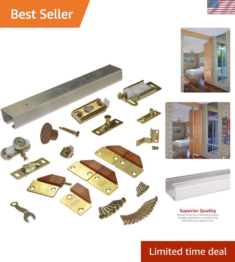 L.E Johnson 36-Inch 4-Panel Hardware Set for 2 Door System