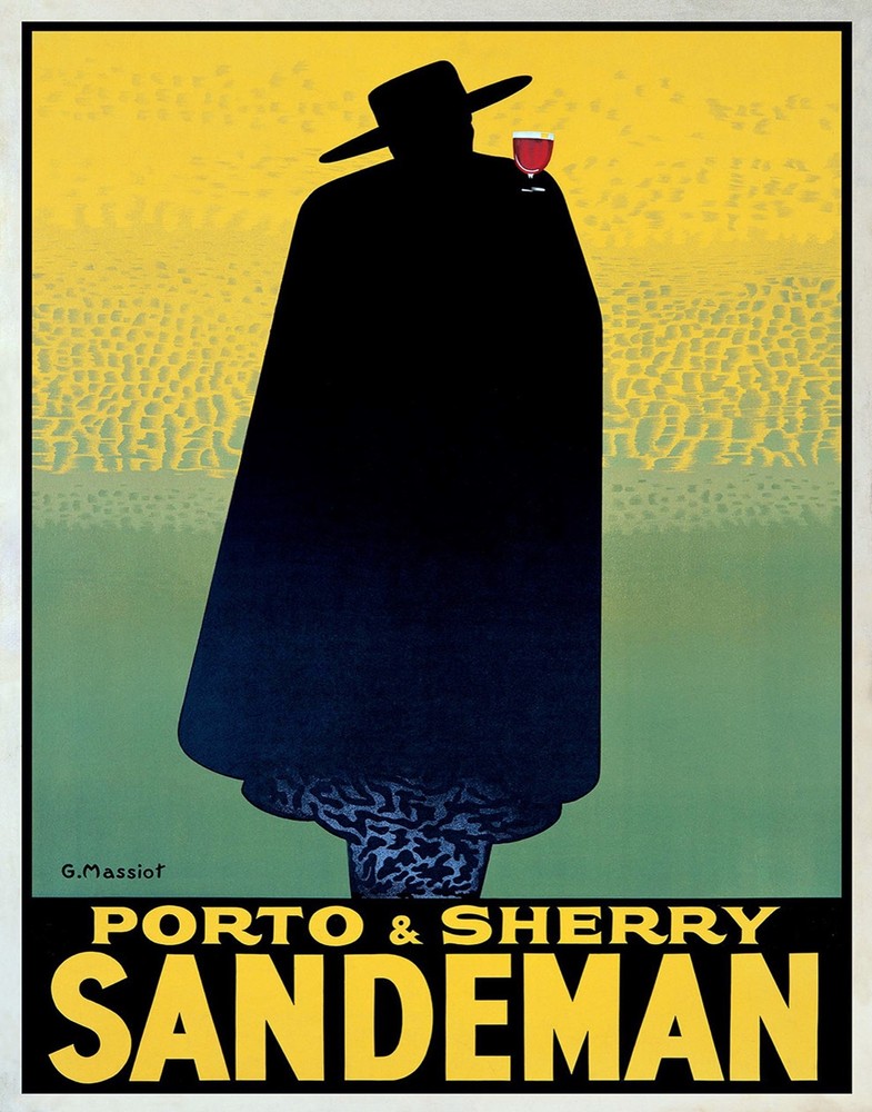 Decoration Poster.Home room art.Interior design.Sandeman Zorro Liquor Bar.7245