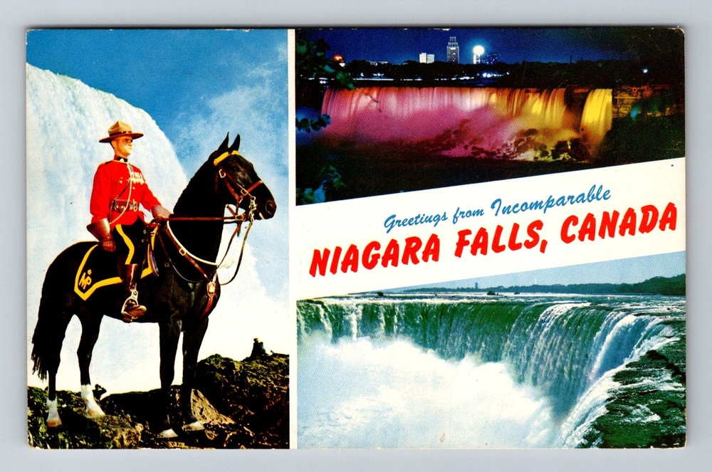 Canada- Niagara Falls Royal Mounted Police Souvenir Old Postal Vintage Postcard