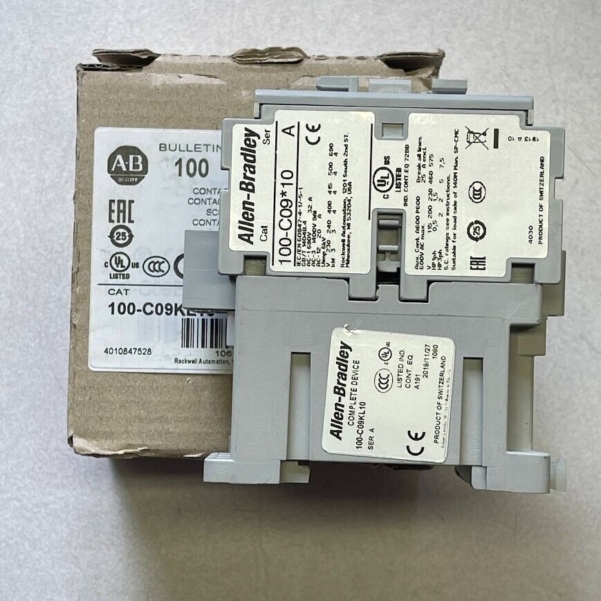 Allen Bradley 100-C09KL10 Ser A Contactor  100-C09*10  200-230V AC Coil 9A
